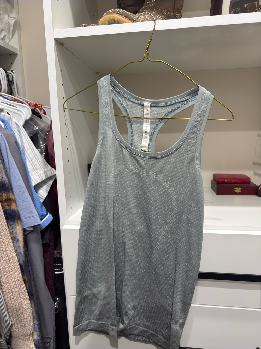 lululemon athletica Light Gray Racerback Tank